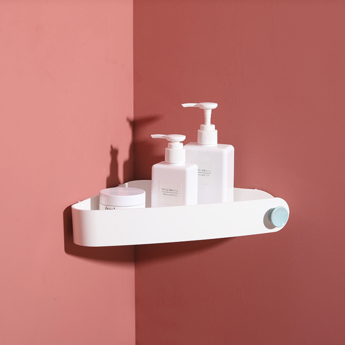 Bathroom Corner Shelf, Wall-mounted Triangular Storage Rack, Punch-free  Bathroom Basket, Toilet Washbasin Holder