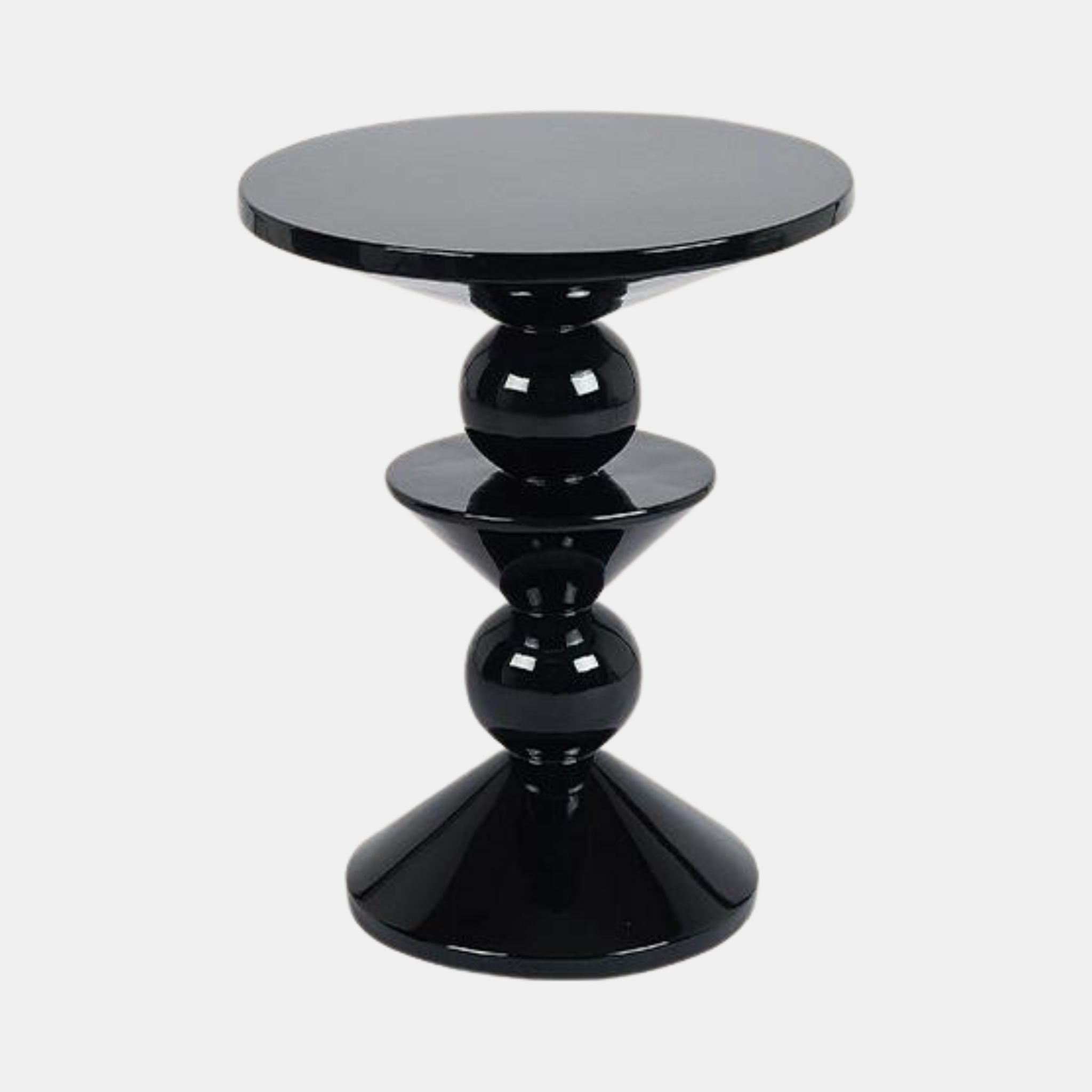 Circular Totem Side Table | Black - The Feelter