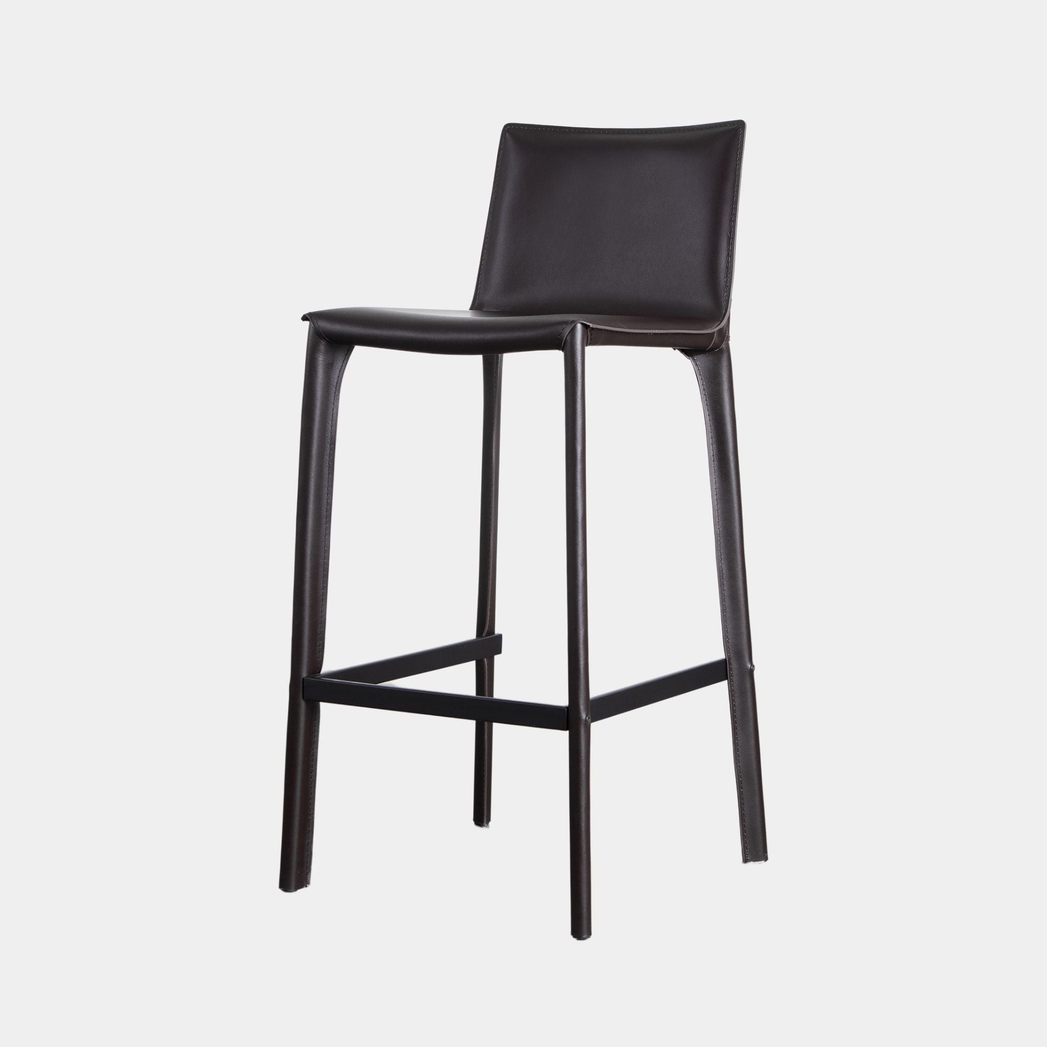 Zak Leather Bar Stool