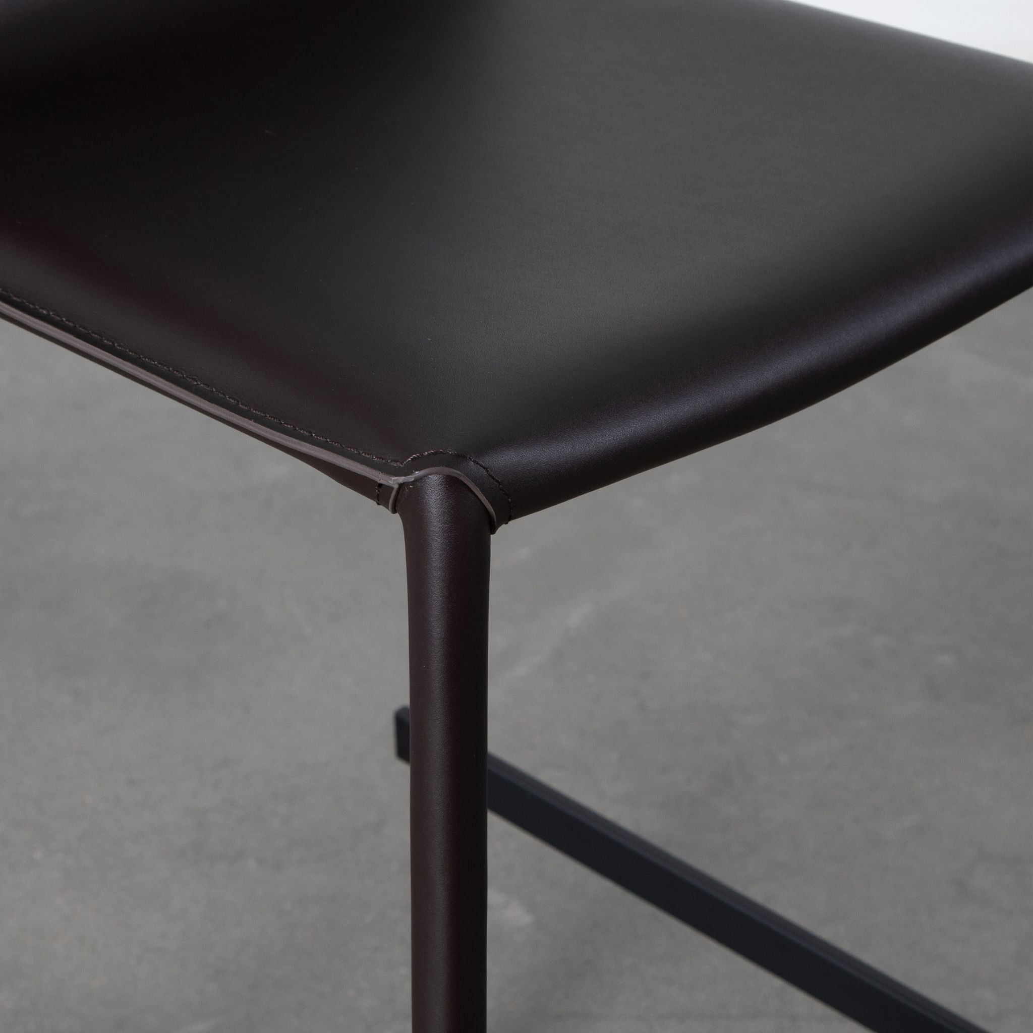 Zak Leather Bar Stool