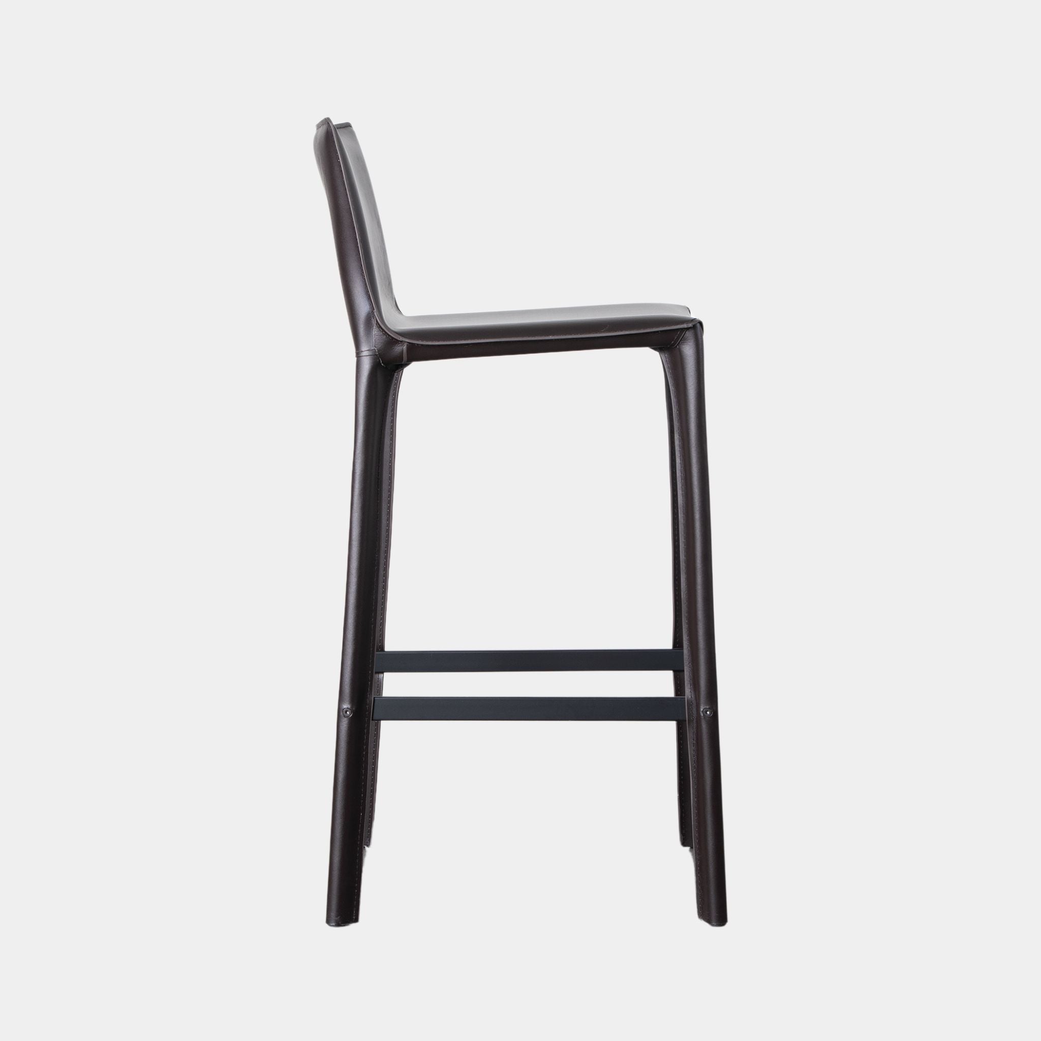 Zak Leather Bar Stool