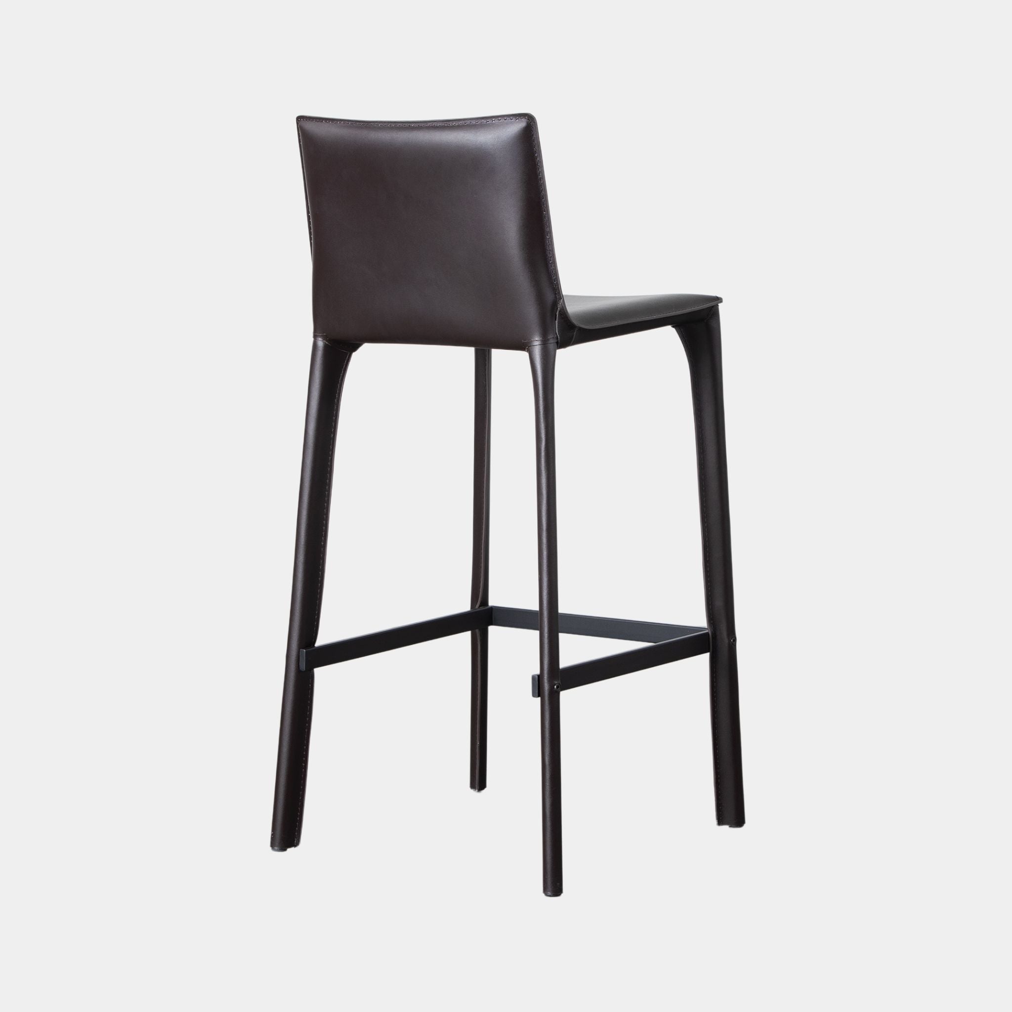 Zak Leather Bar Stool