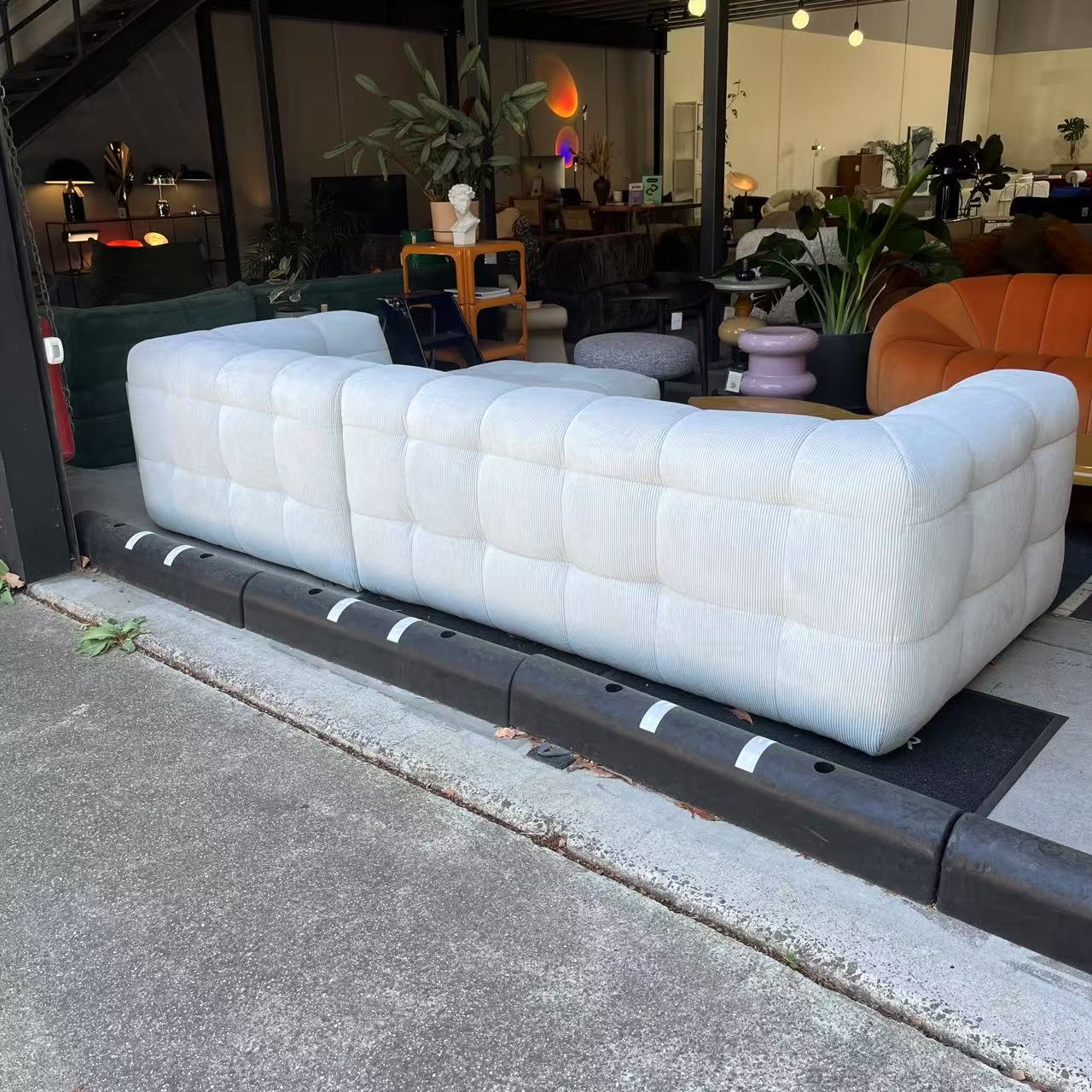 4 Seater Marshmallow Sofa with Chaise | Clearance