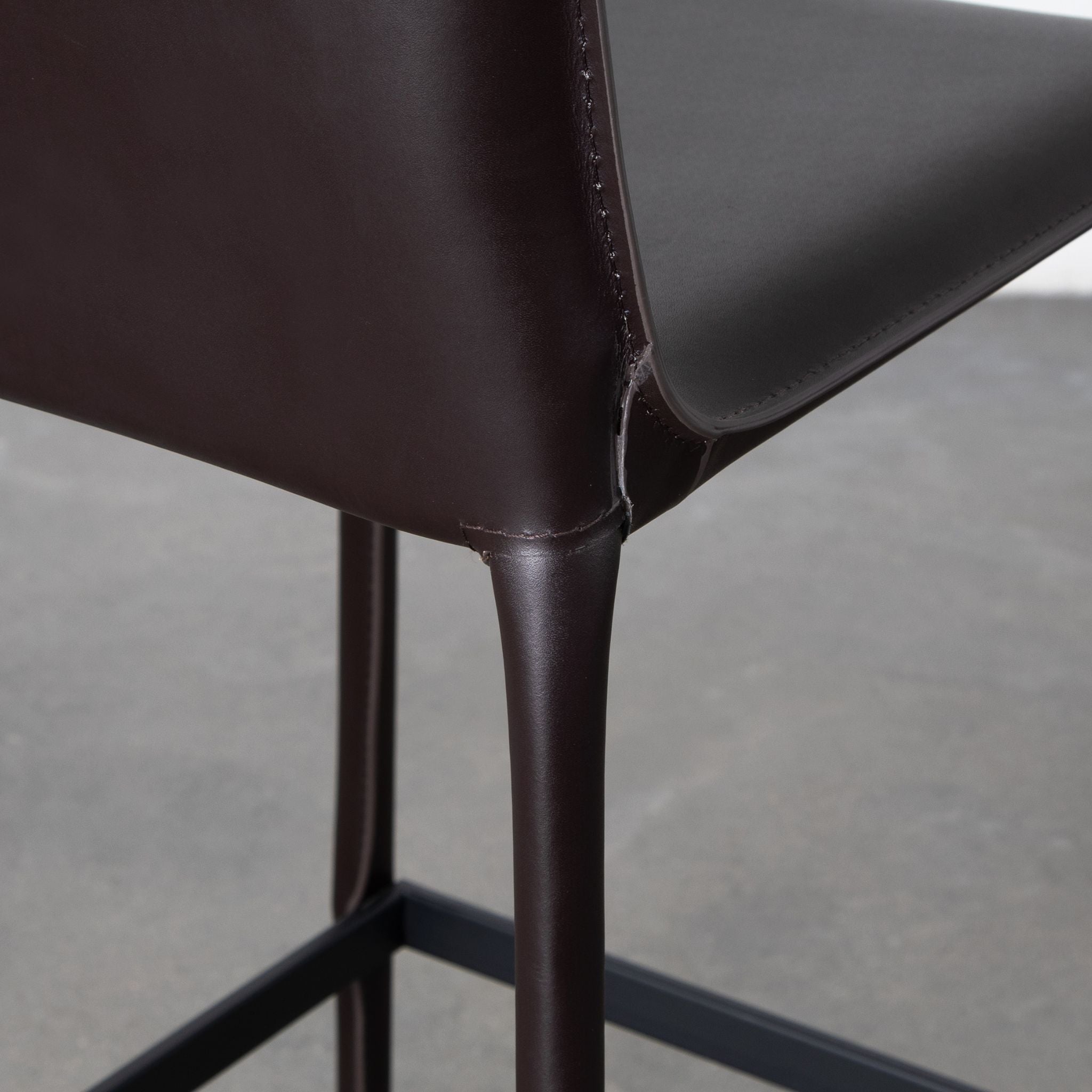 Zak Leather Bar Stool