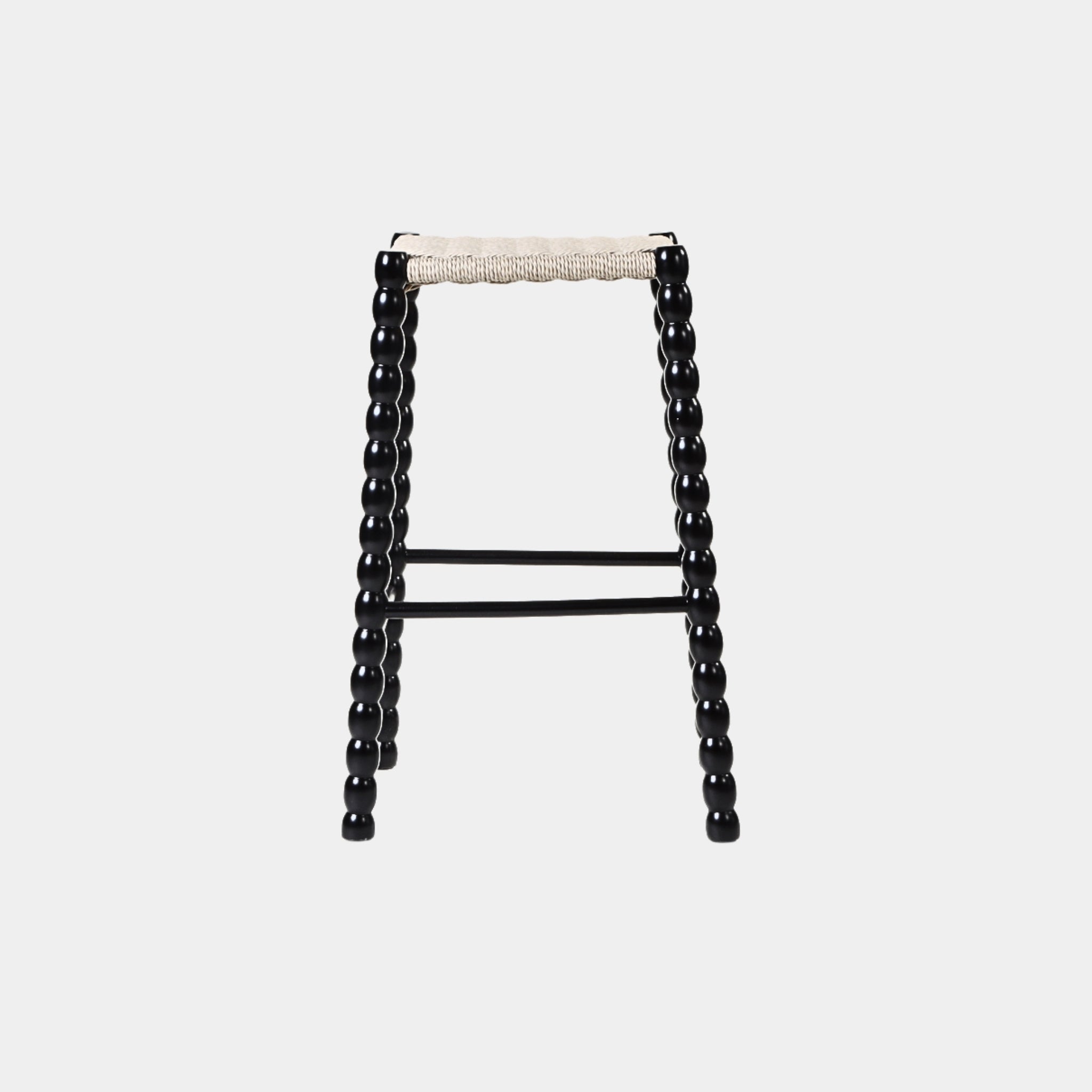 Bobbin Style Beaded Bar Stool - The Feelter