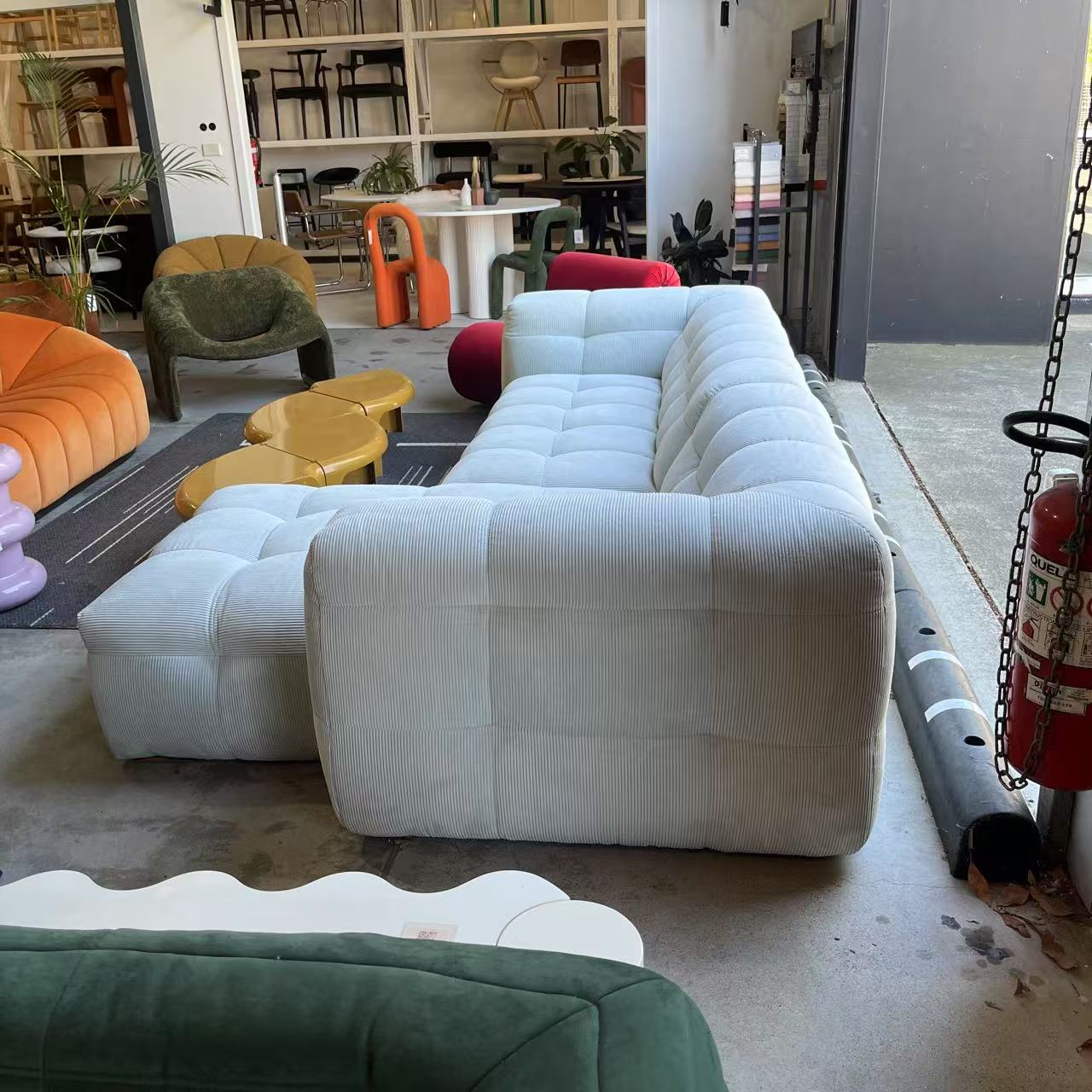 4 Seater Marshmallow Sofa with Chaise | Clearance