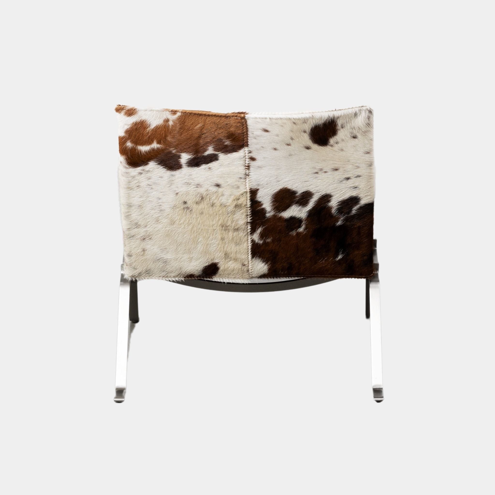 Cowhide Metal Lounge Chair