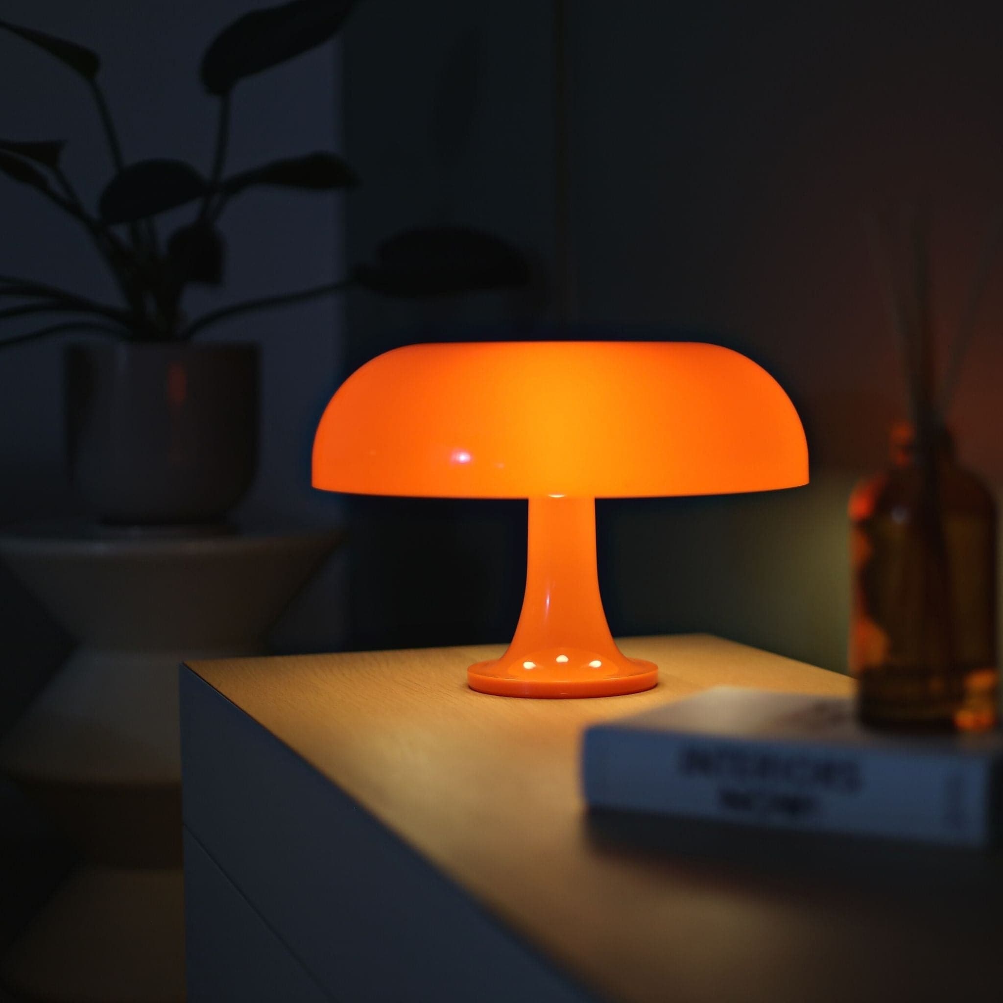 Mushroom lamp clearance orange