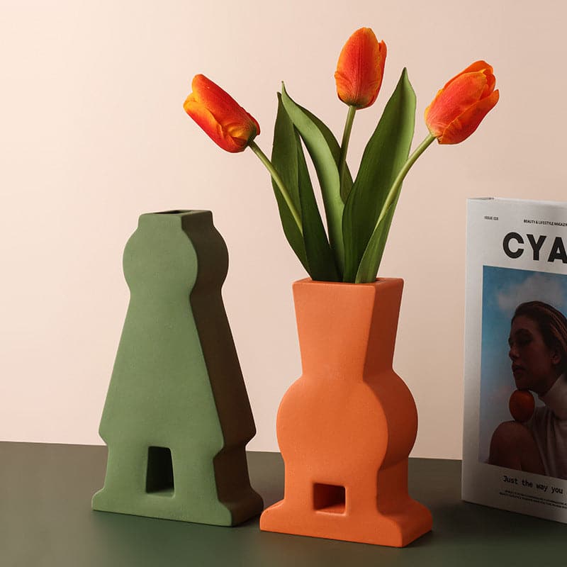 Ceramic Vase | Medieval Series - Orange - The Feelter
