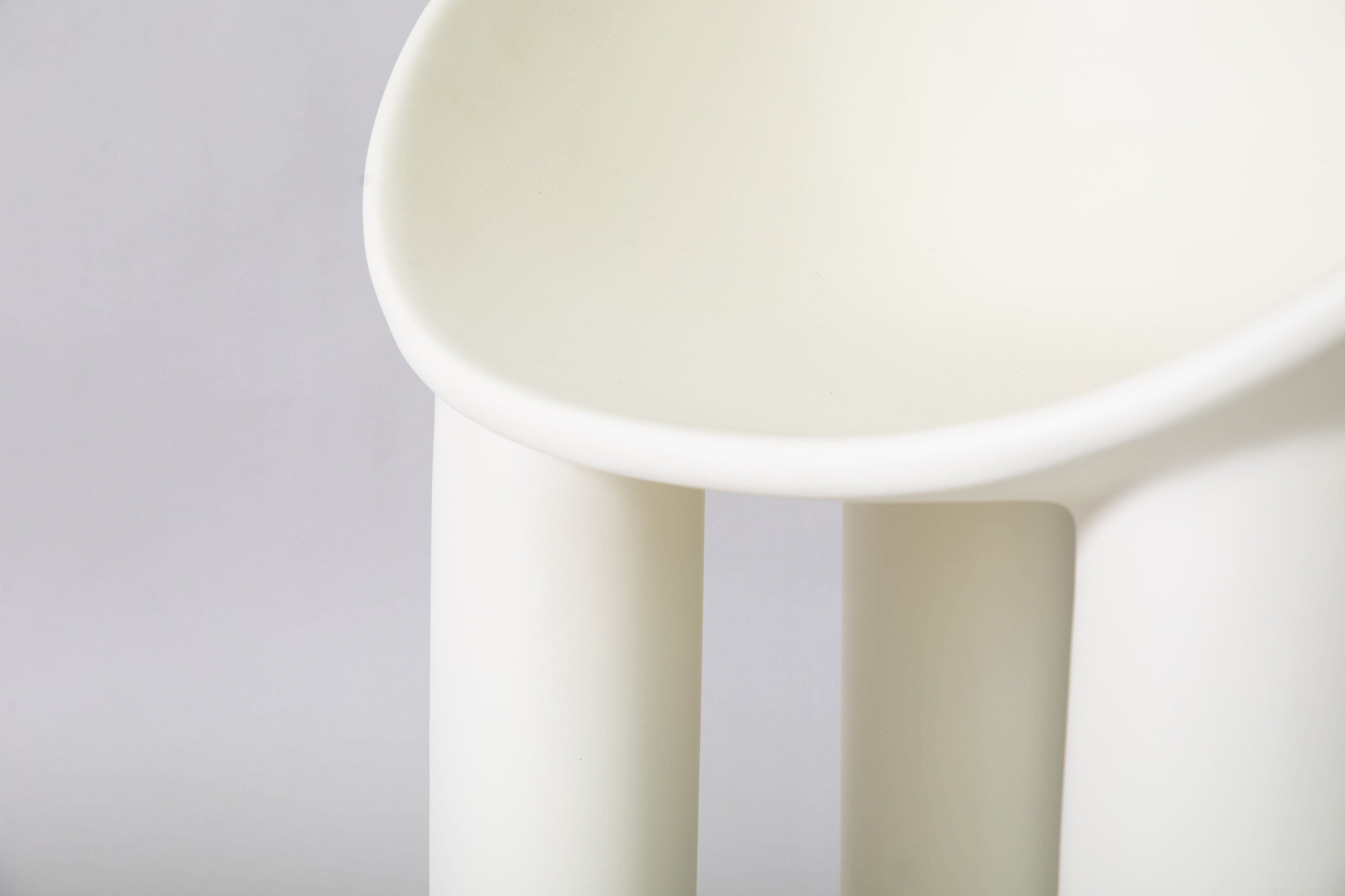 roly poly replica fibreglass dining chair